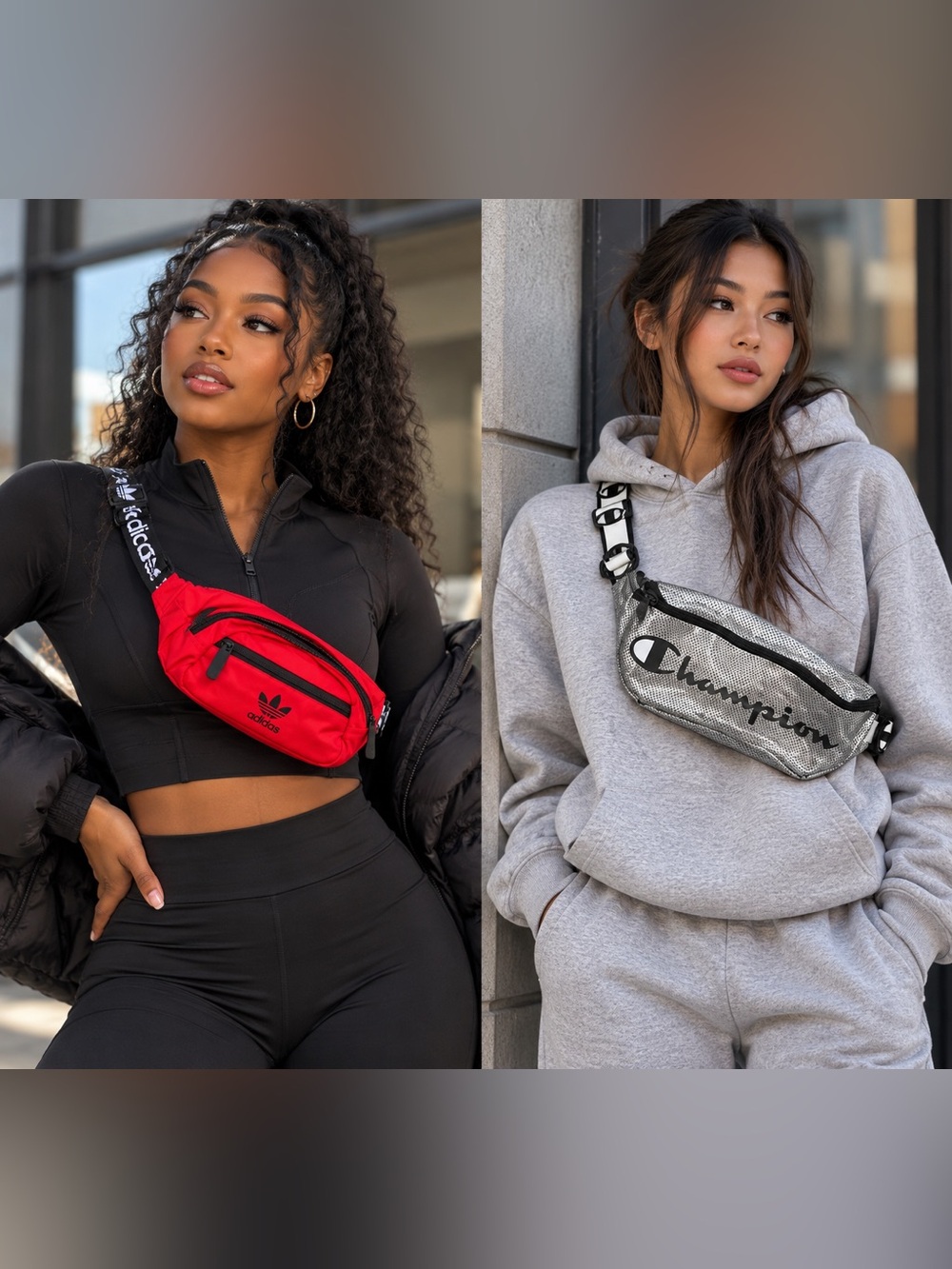 Champion + Adidas Belt Bags – Set of 2